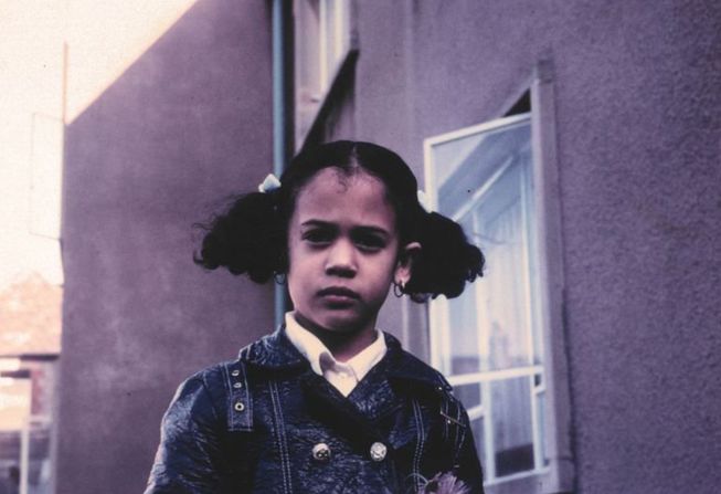 Harris tweeted this photo of her as a child after referencing it during a Democratic debate in June 2019. During the debate, <a href=