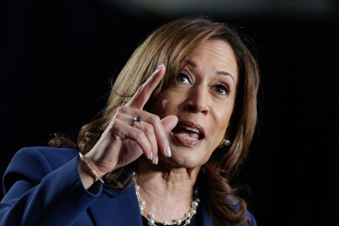 Harris speaks in Milwaukee in <a href=